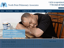 Tablet Screenshot of northpointpulmonary.com